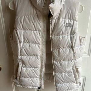 The North Face White Puffer Vest Women’s Small